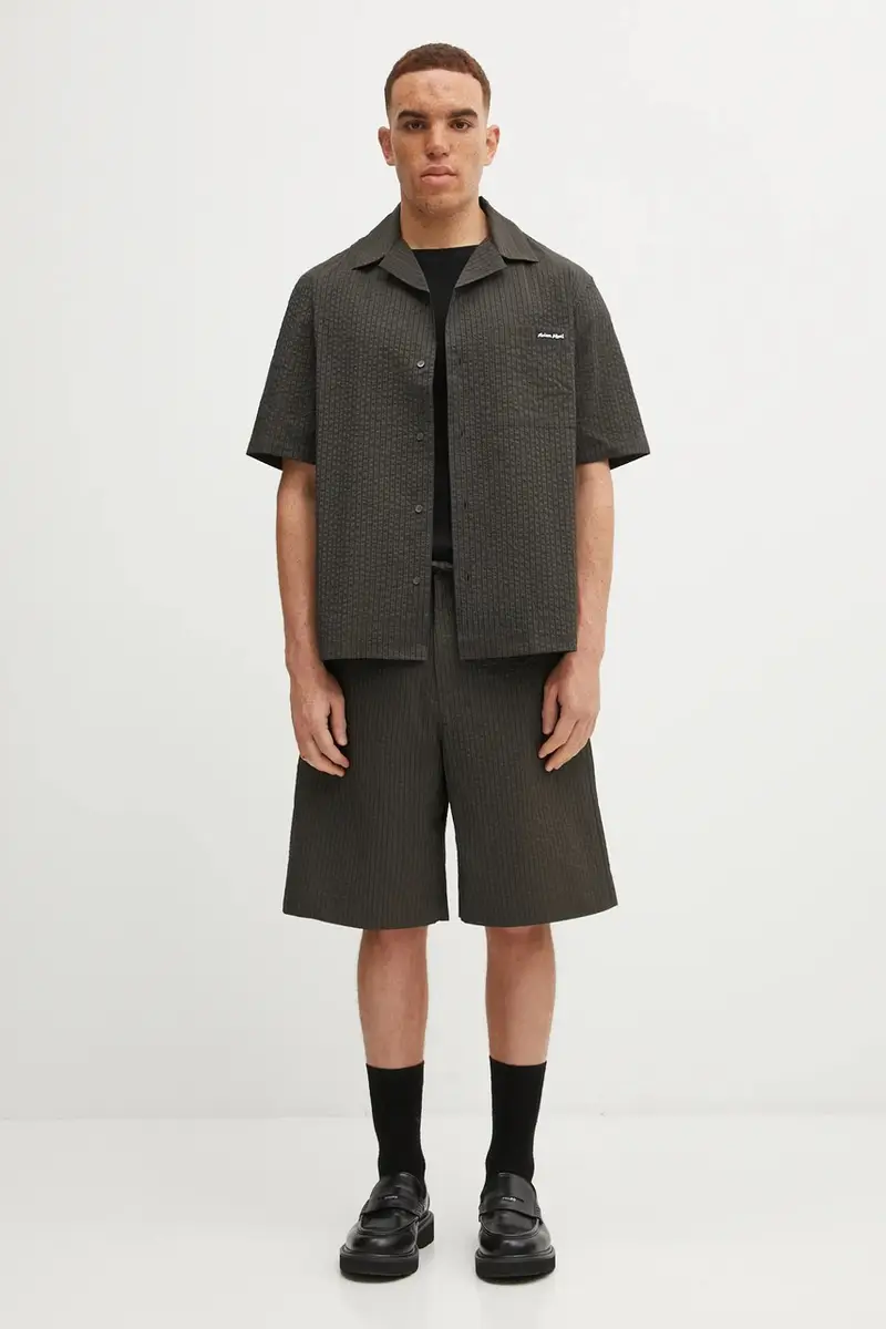 Maison Kitsune Bermuda Uomo Verde 3376552 miniatura 5