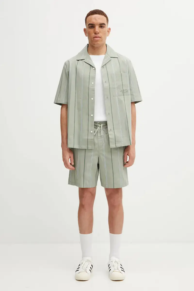 pantaloncini Elasticated uomo colore verde OM01407WC5029 miniatura 5