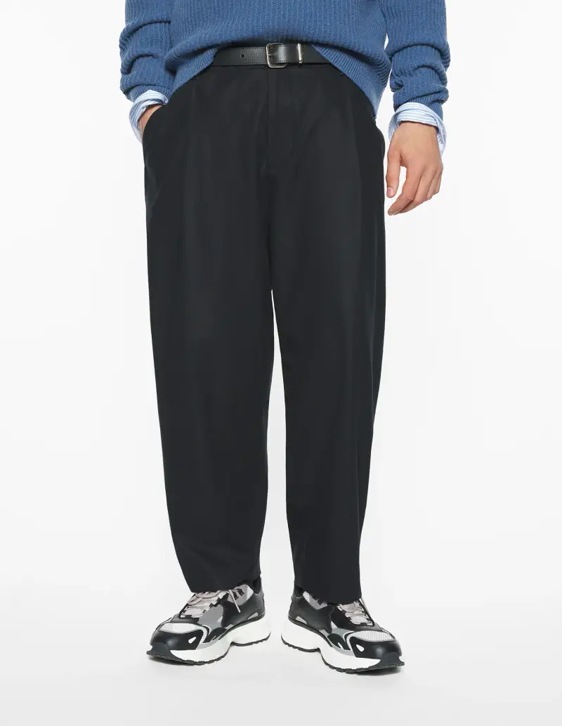 Pantalone cropped nero