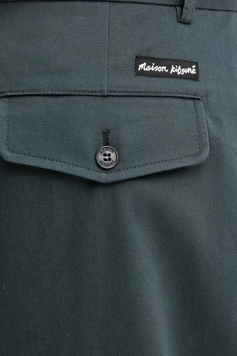 pantaloni in cotone Relaxed Pleated uomo colore grigio PM01125WW9043 miniatura 4