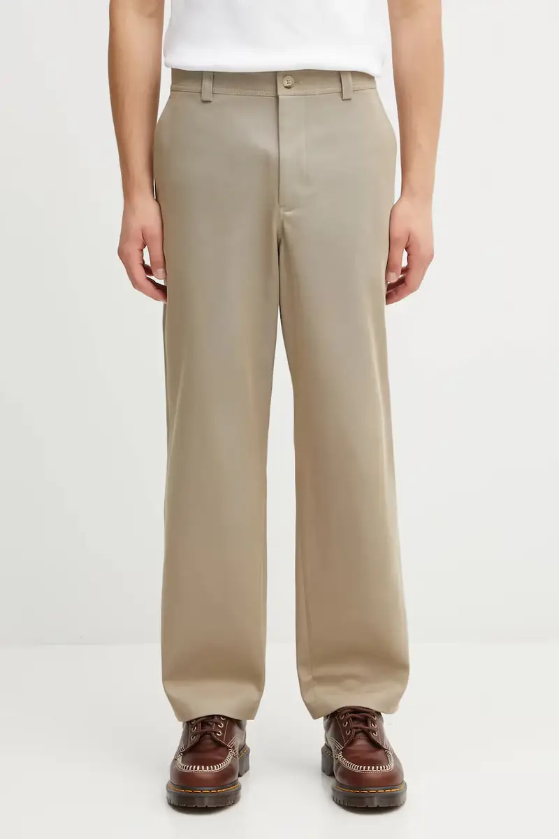 pantaloni in cotone Relaxed uomo colore beige PM01119WW9028