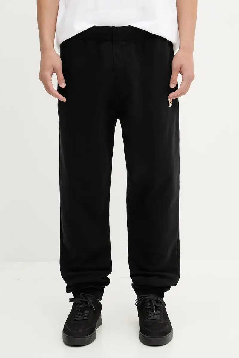 pantaloni tuta di cotone Fox Head Patch Regular uomo colore nero LM01114KM0001