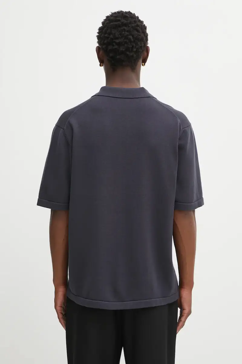 Maison Kitsune Polo Uomo Grigio 2808966 miniatura 3