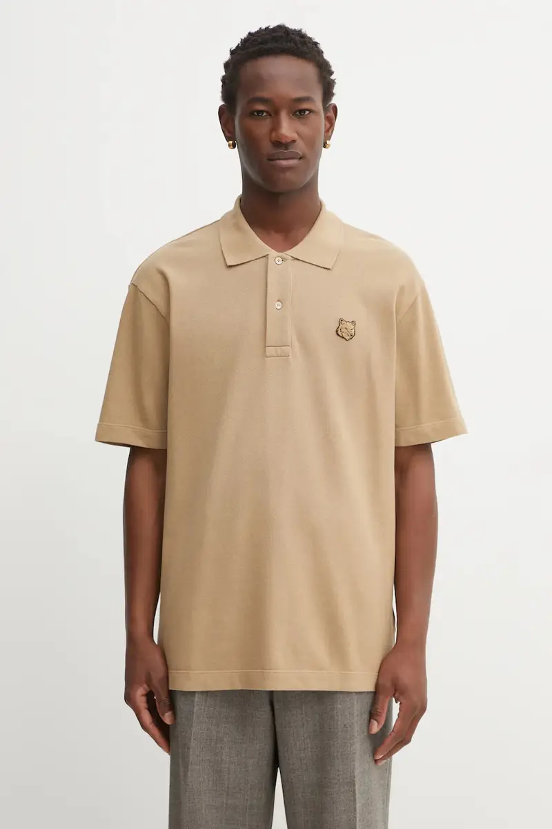 Maison Kitsune Polo Uomo Verde 2810217