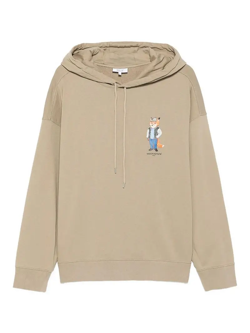 Spaccatura della felpa Maison Kitsune Beige