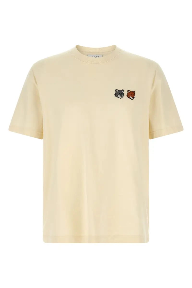 T-Shirt Double Fox Head Beige