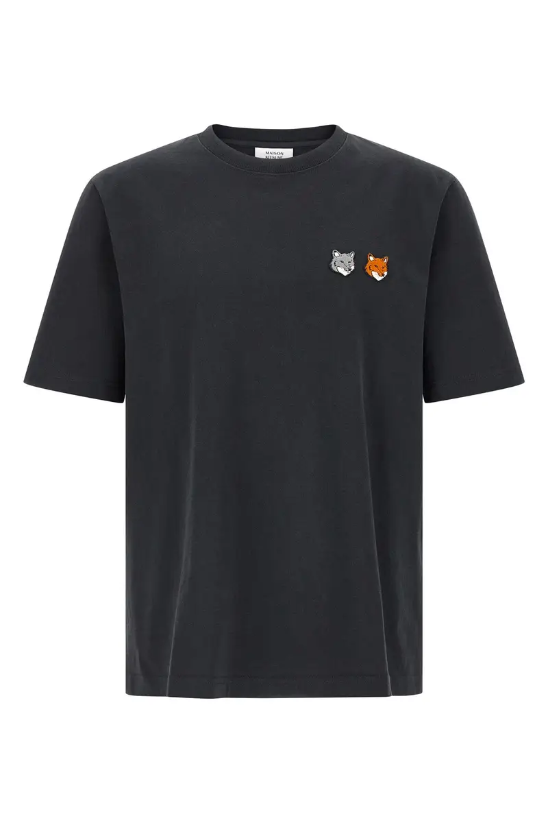 T-Shirt Double Fox Head Grigio