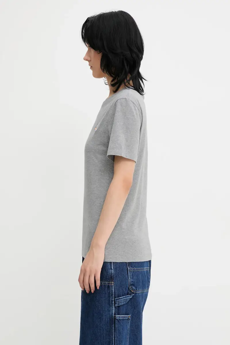 Maison Kitsune T-shirt Donna Grigio 2808963 miniatura 2