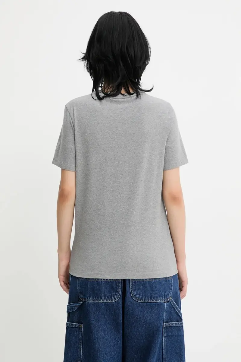 Maison Kitsune T-shirt Donna Grigio 2808963 miniatura 3