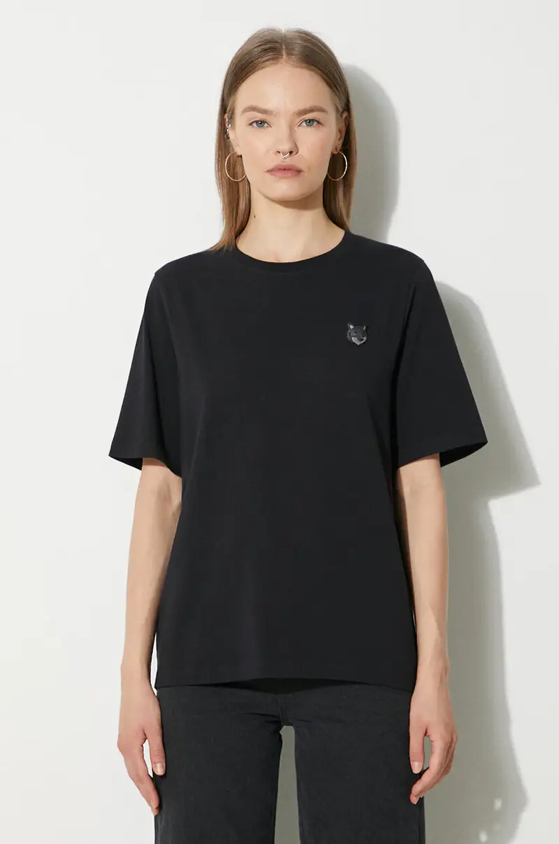 Maison Kitsune T-shirt Donna Nero 2809705