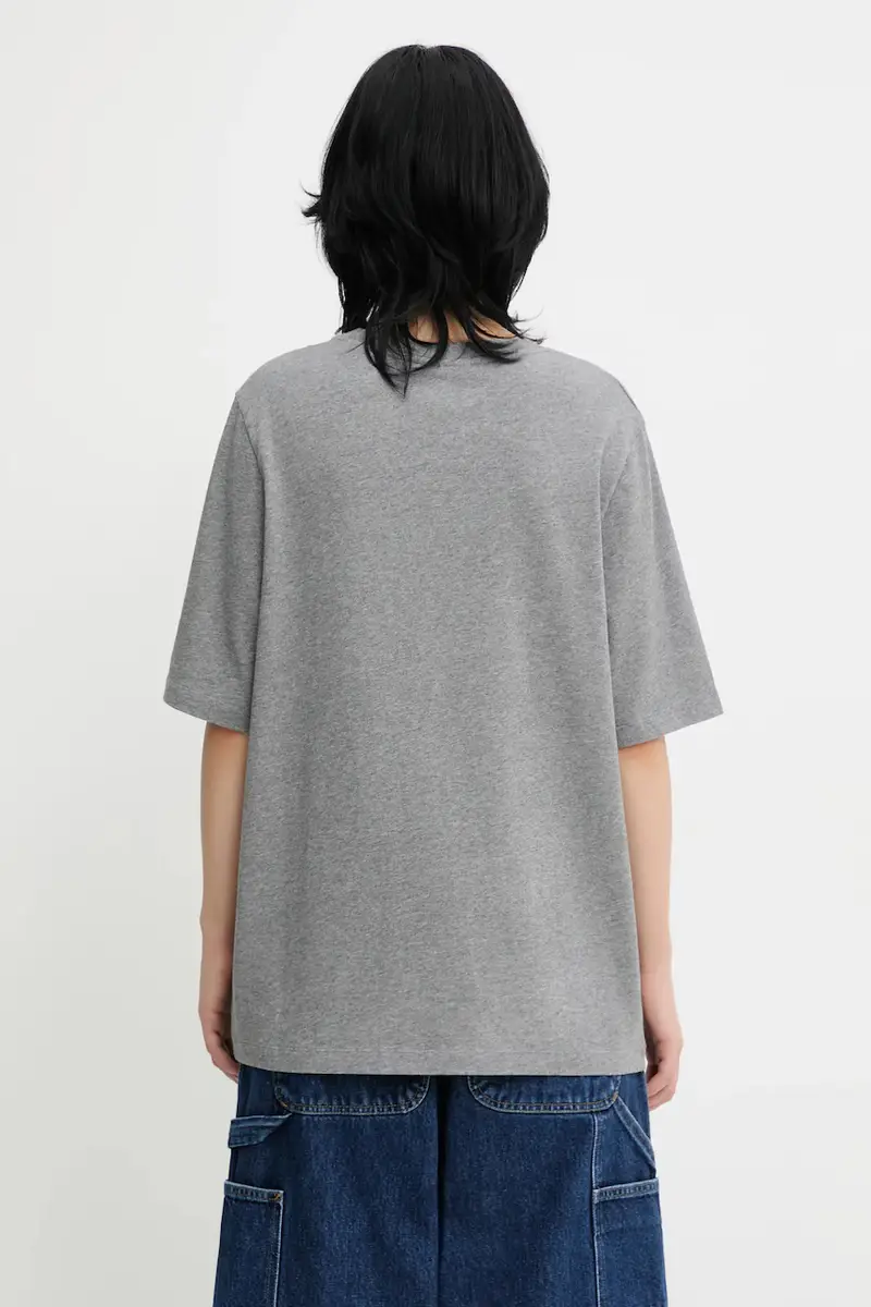 Maison Kitsune T-shirt Donna Grigio 2808975 miniatura 3