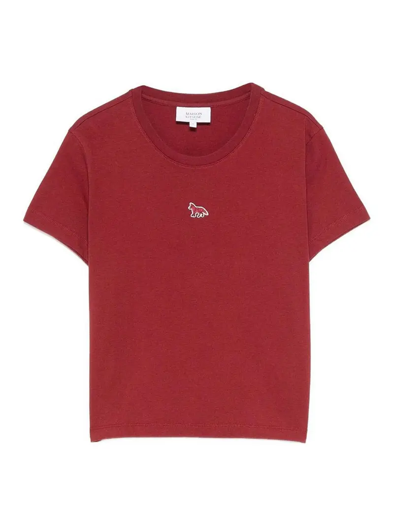 T-shirt in cotone con logo Blu