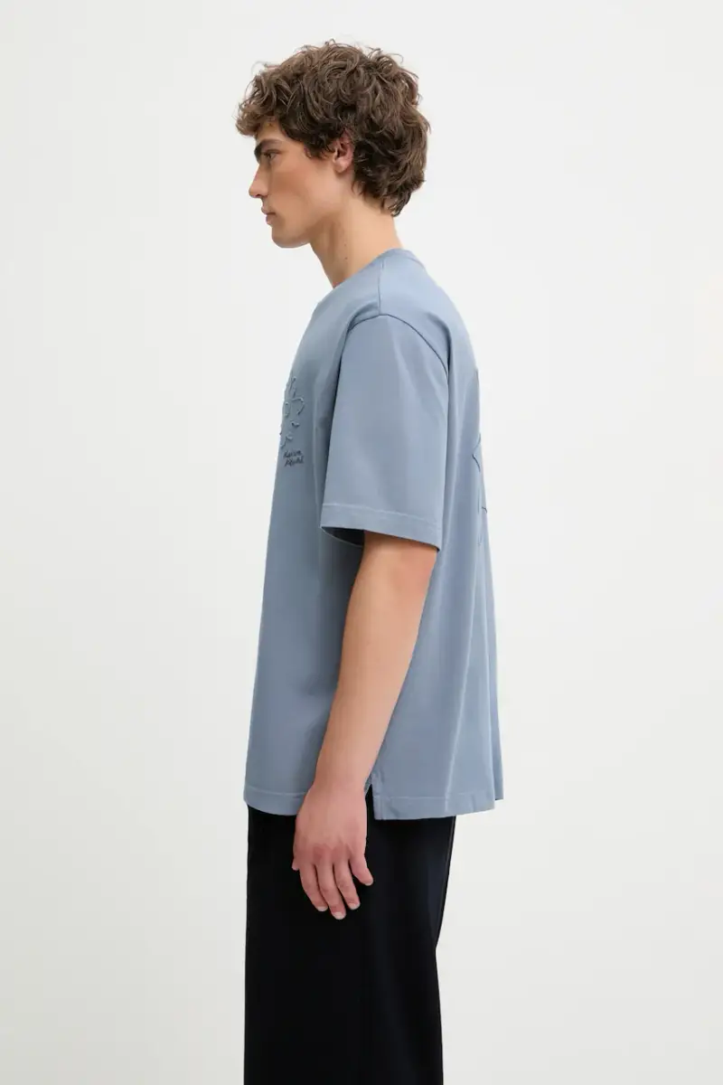 Maison Kitsune T-shirt Uomo Blu 2808796 miniatura 2