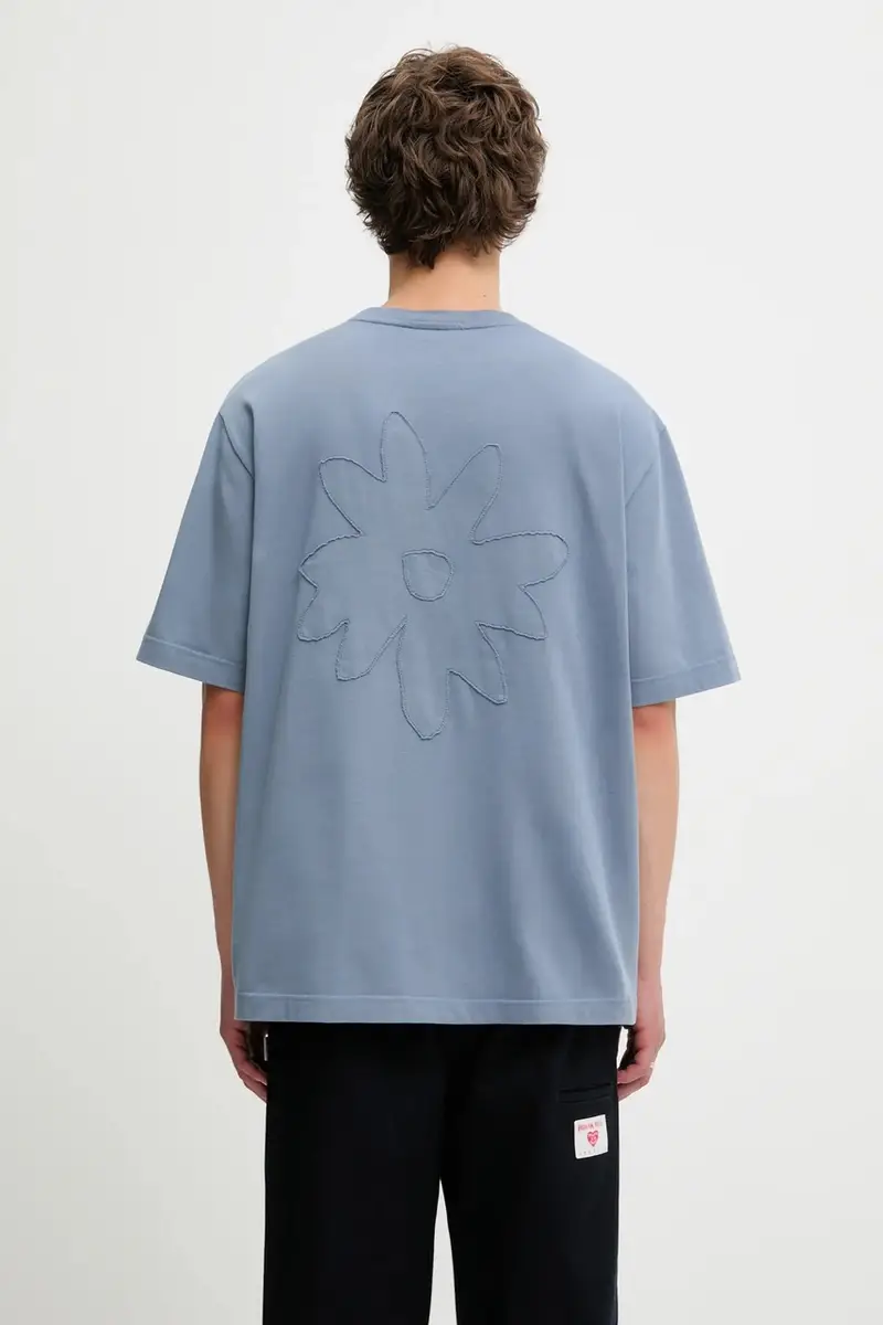 Maison Kitsune T-shirt Uomo Blu 2808796 miniatura 3