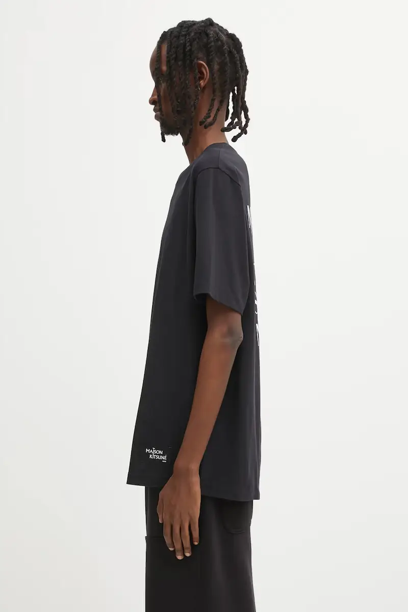 Maison Kitsune T-shirt Uomo Nero 3103138 miniatura 2
