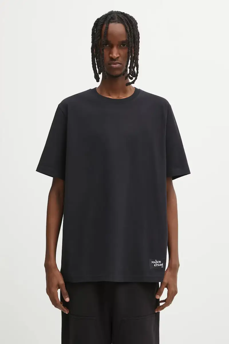 Maison Kitsune T-shirt Uomo Nero 3103138 miniatura 3