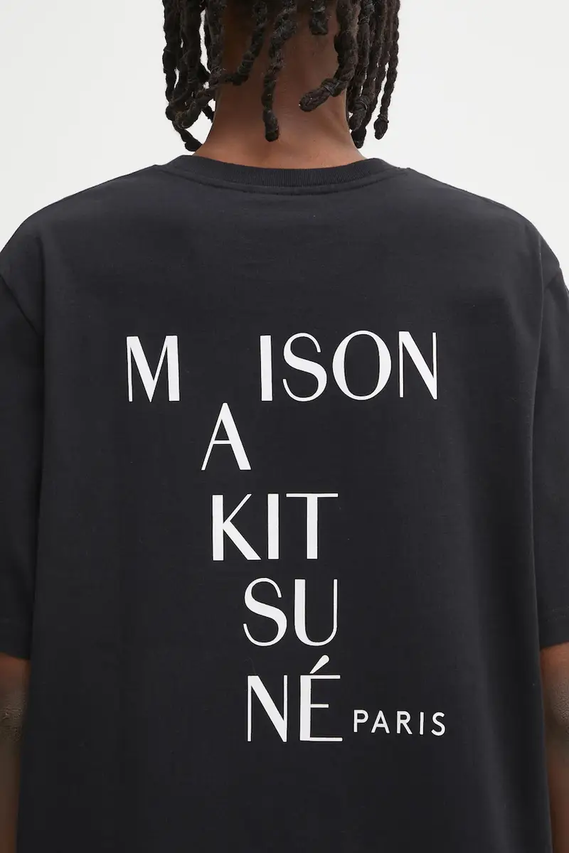 Maison Kitsune T-shirt Uomo Nero 3103138 miniatura 4