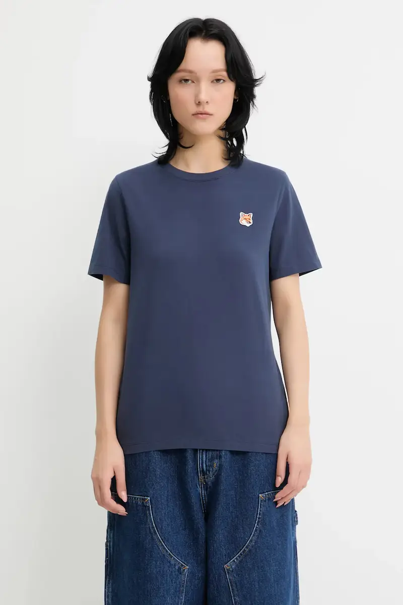 Maison Kitsune T-shirt Donna Blu 2722433