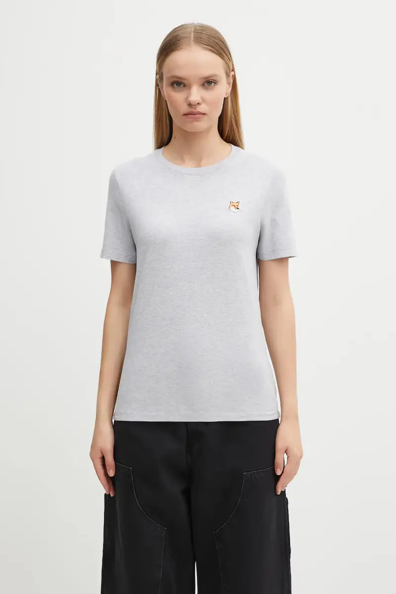 Maison Kitsune T-shirt Donna Grigio 2722461