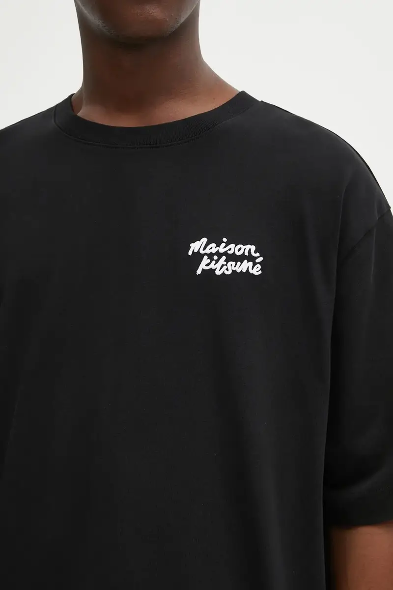 Maison Kitsune T-shirt Uomo Nero 3484399 miniatura 4