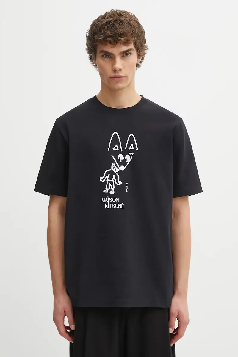 Maison Kitsune T-shirt Uomo Nero 2886812