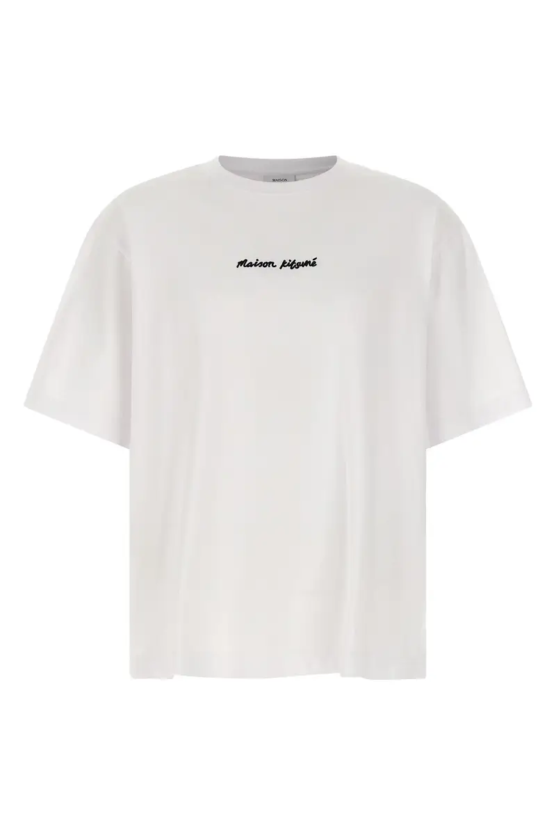 T-Shirt Ricamo Logo Bianco