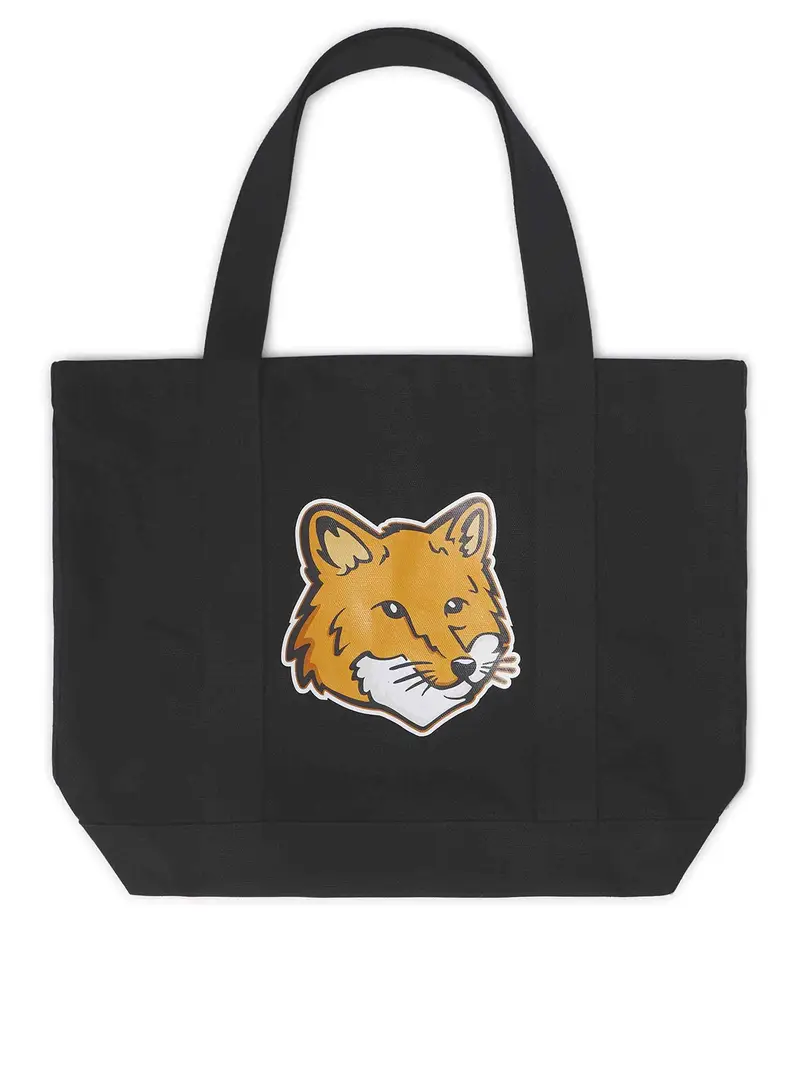 Tote bot della testa della volpe Nero