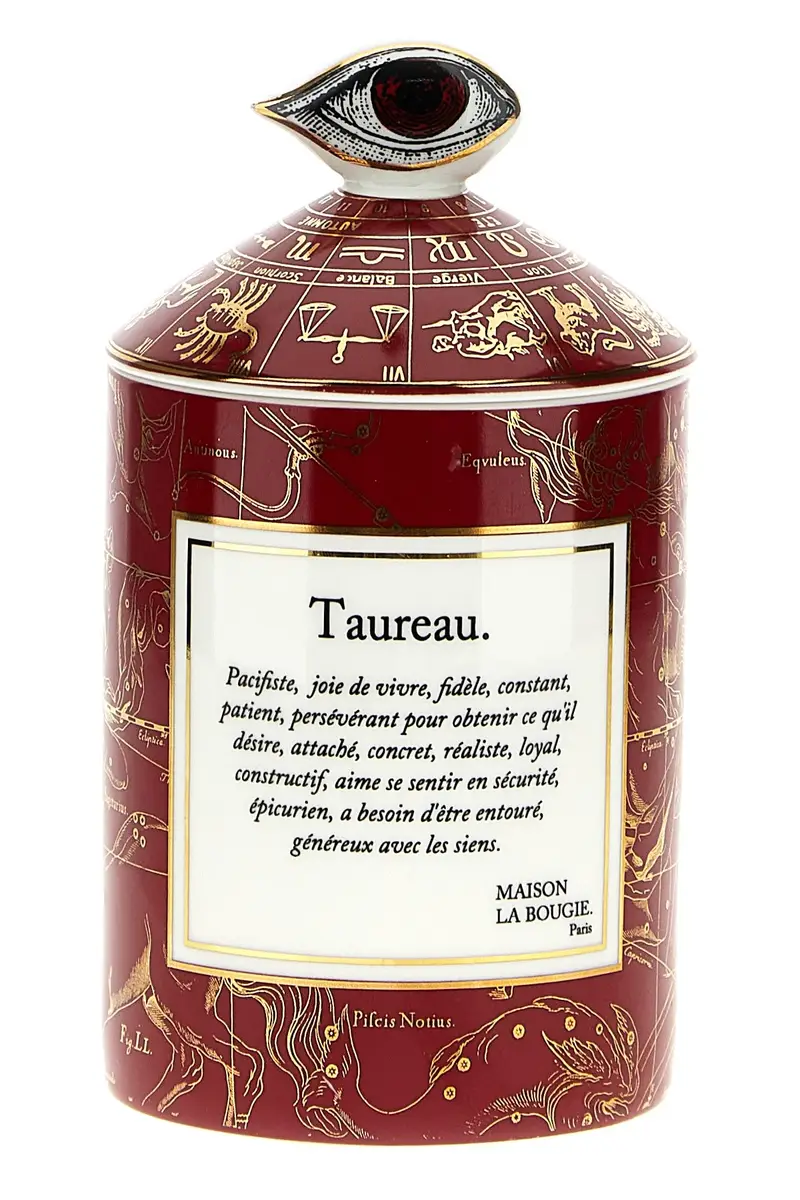Candela 'Taureau' 350 Gr Rosso