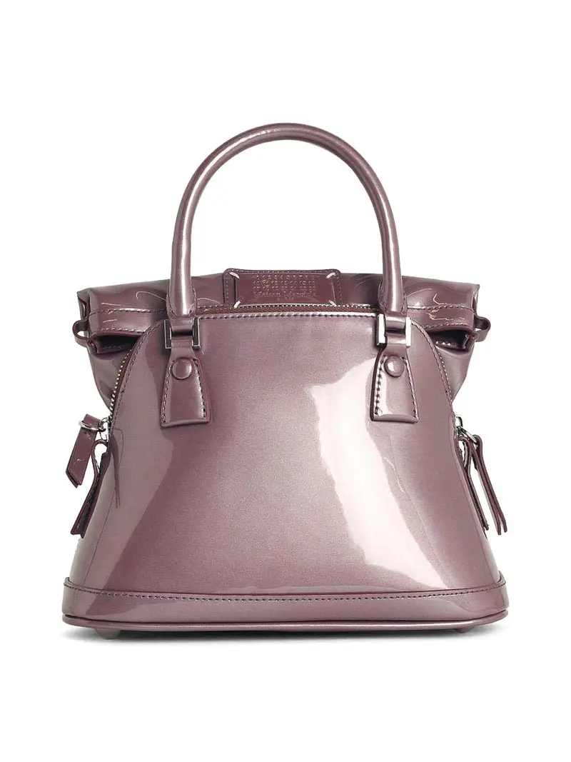 Borsa in pelle micro viola