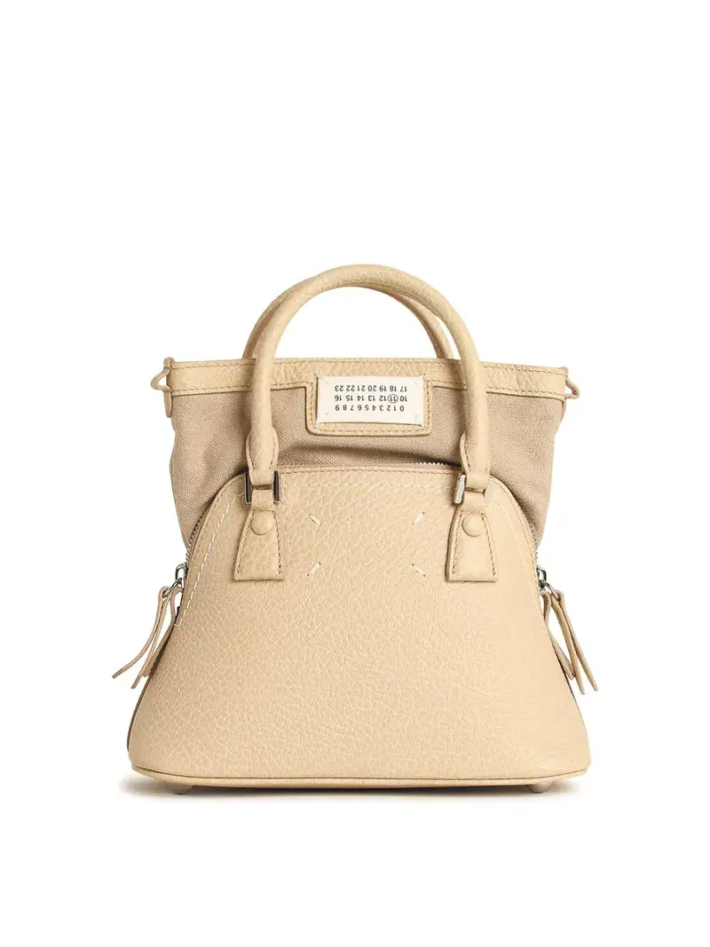 Borsa Micro 5Ac In Pelle Beige