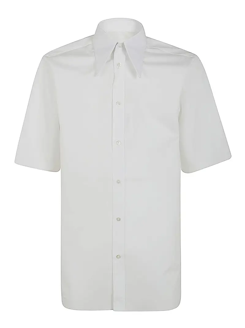 Camicia a maniche corte Bianco