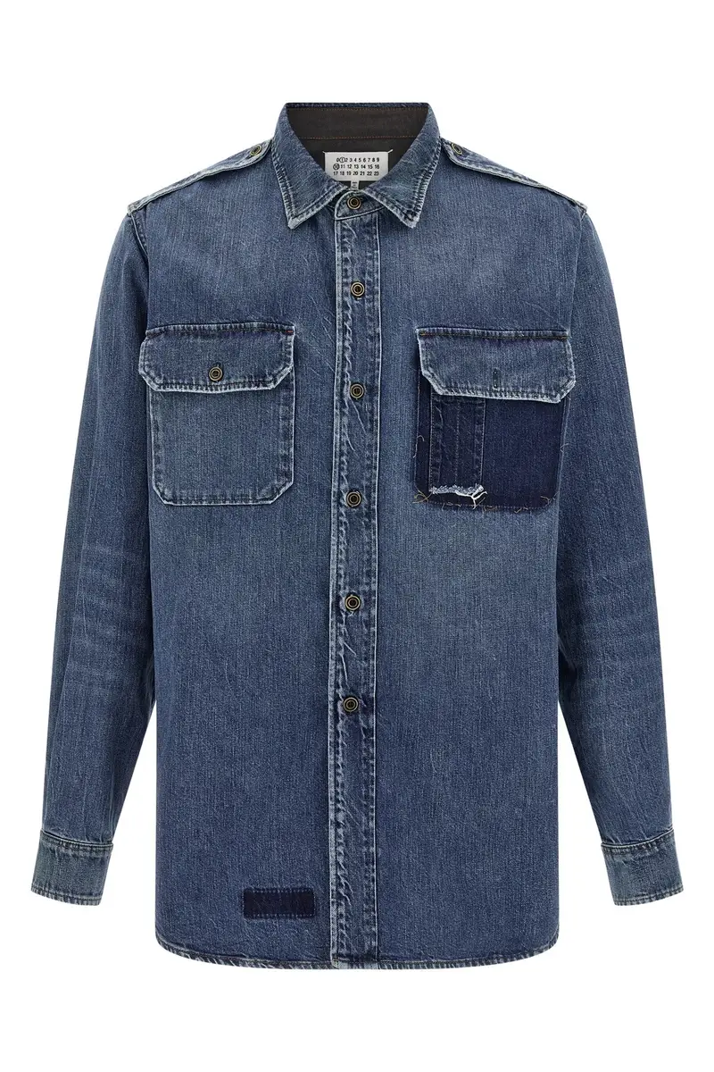 Camicia Denim Blu