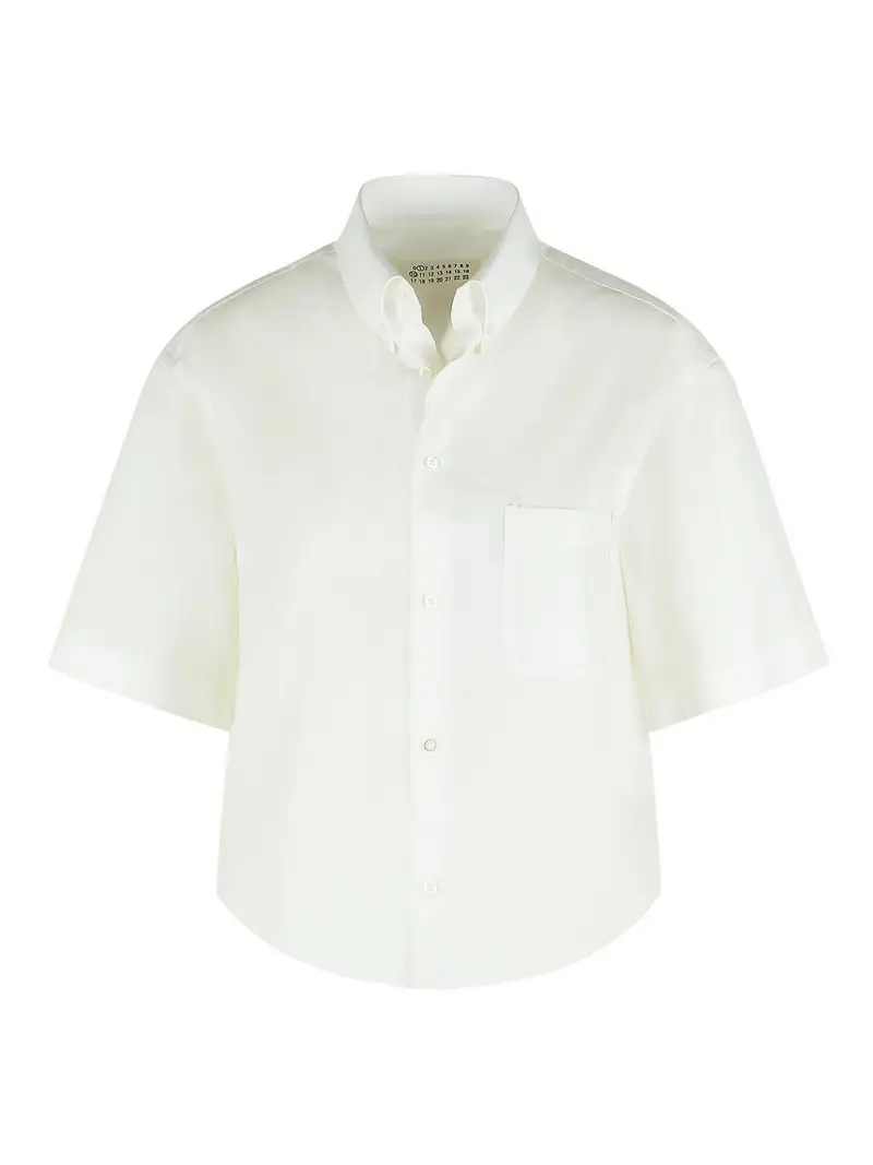 Camicia in cotone bianco
