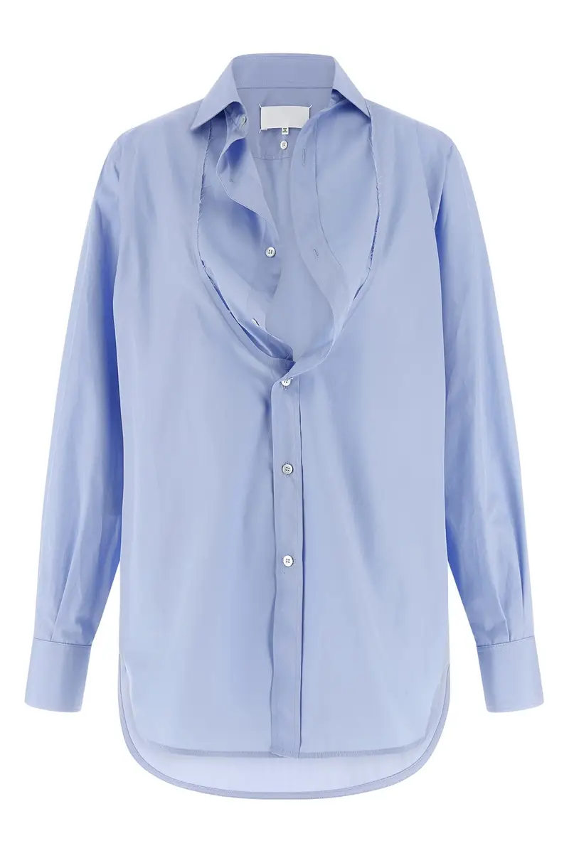 Camicia Popeline Azzurro