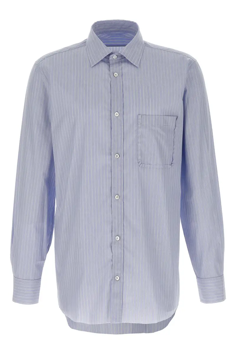 Camicia Righe Azzurro