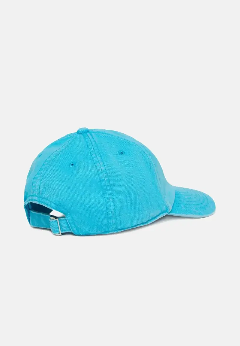 Cappello con visiera azzurro per uomo e donna rifinito da logo miniatura 2