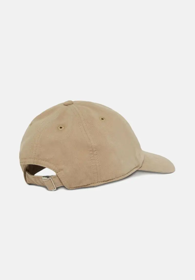 Cappello con visiera beige per uomo e donna rifinito da logo miniatura 2