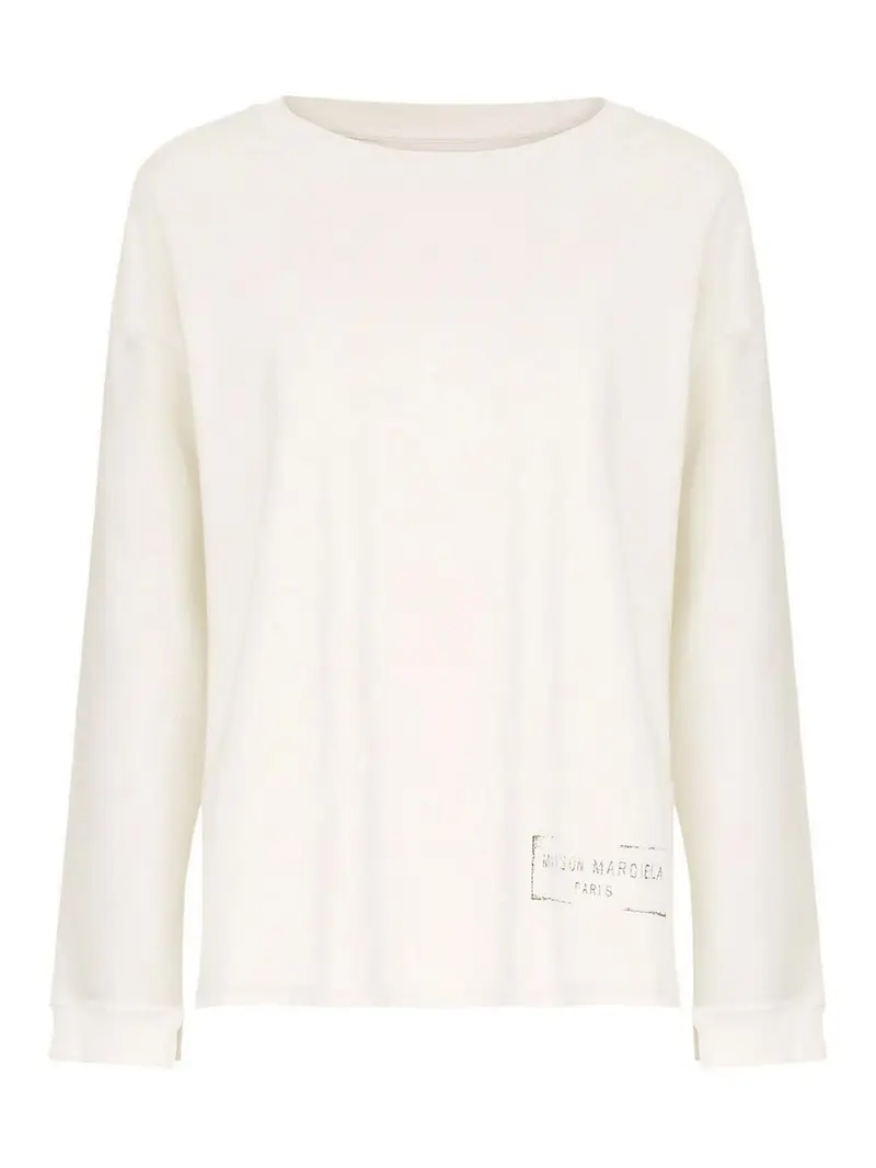 Felpa bianca lattea Bianco