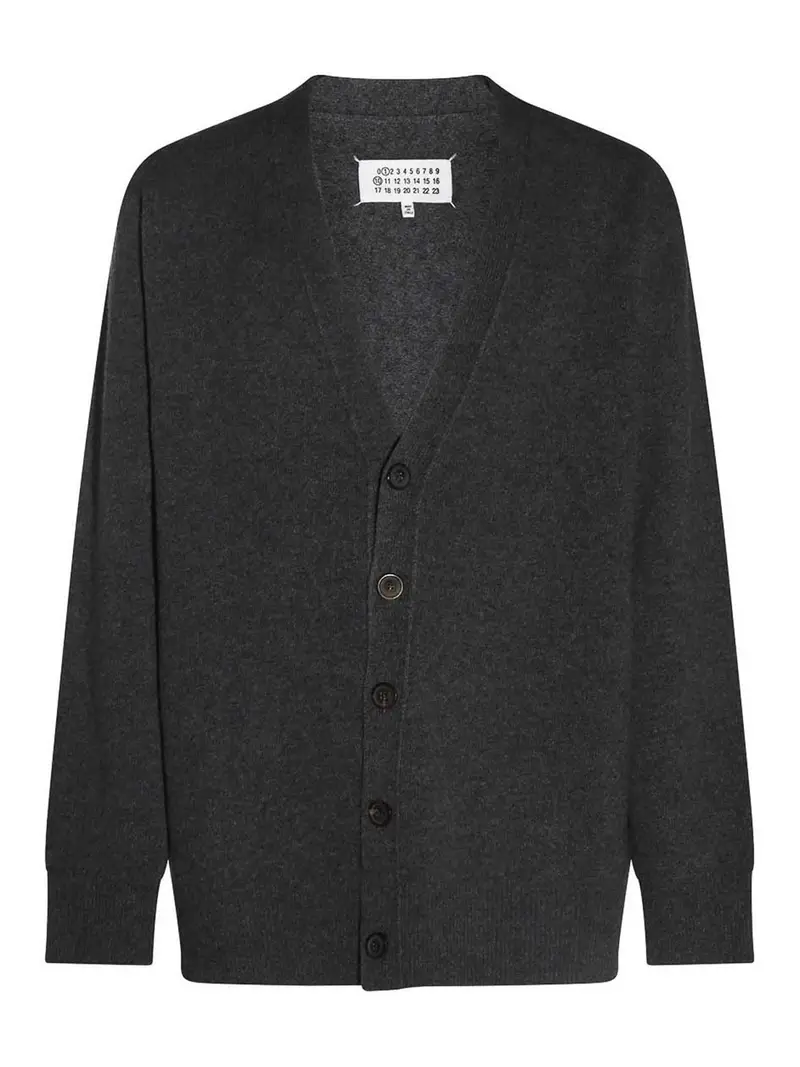 Girocollo in lana grigia Grigio