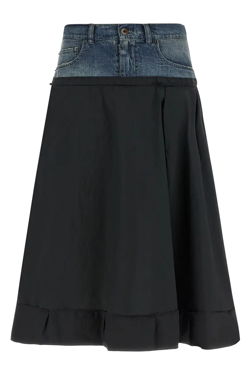 Gonna Inserto Denim Multi