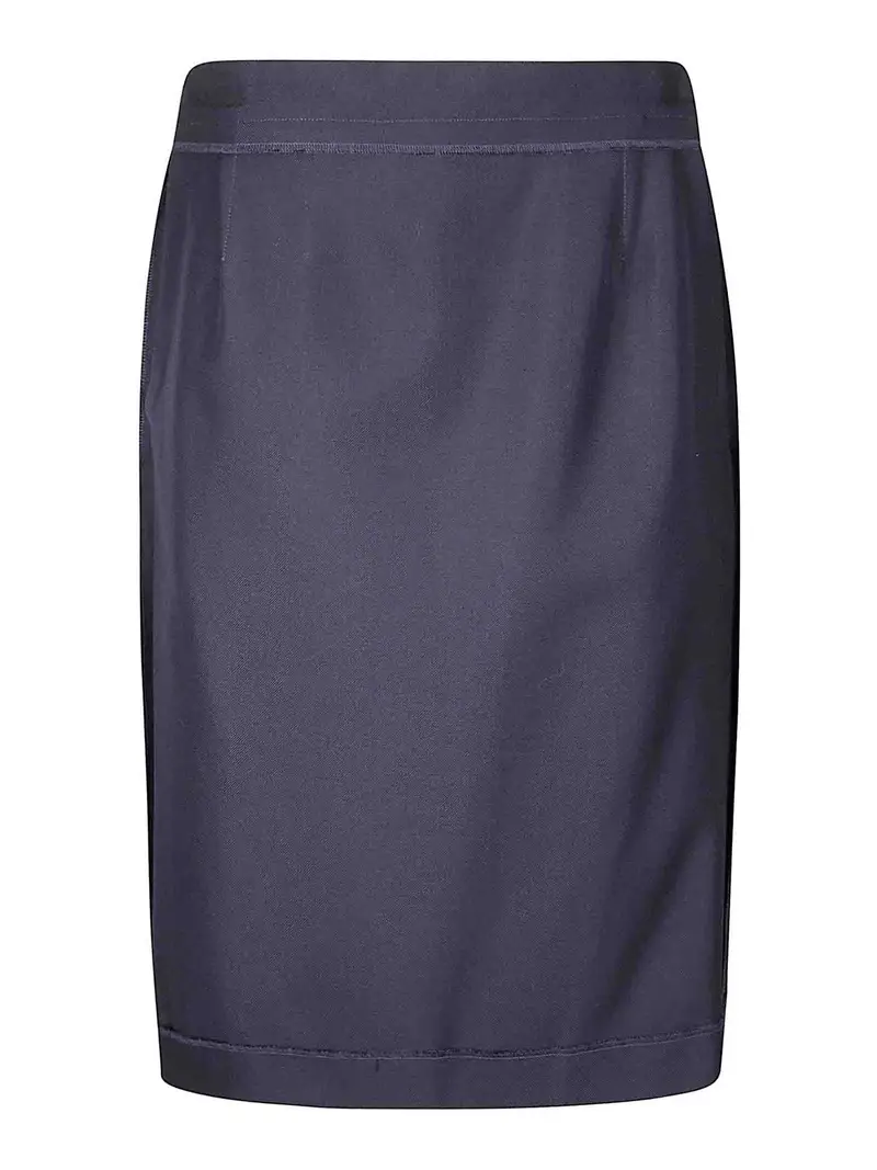 Gonna midi asimmetrica Blu