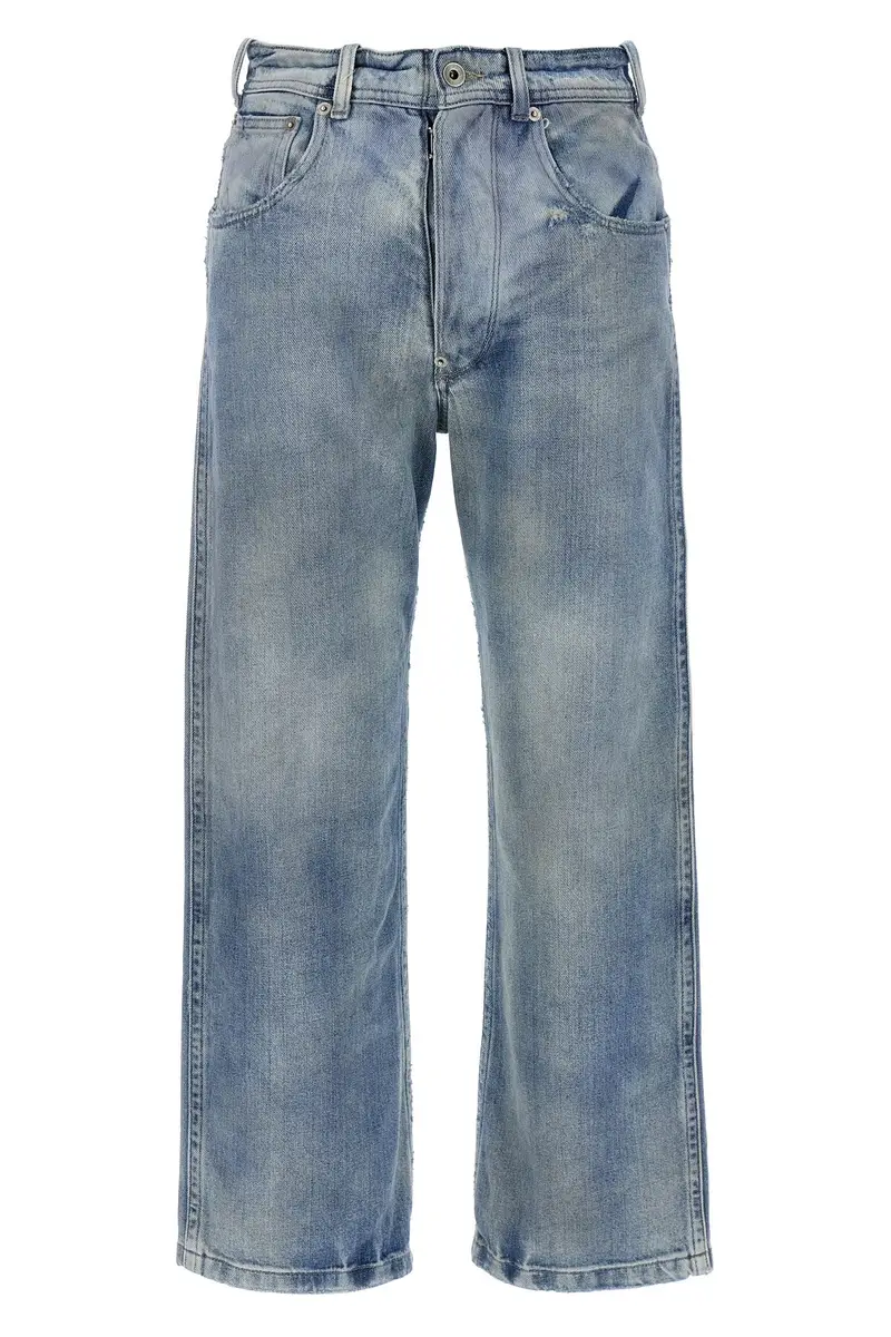 Jeans Fibbia Azzurro