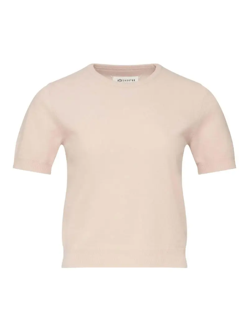 Maglietta a maglia Color Carne E Neutri