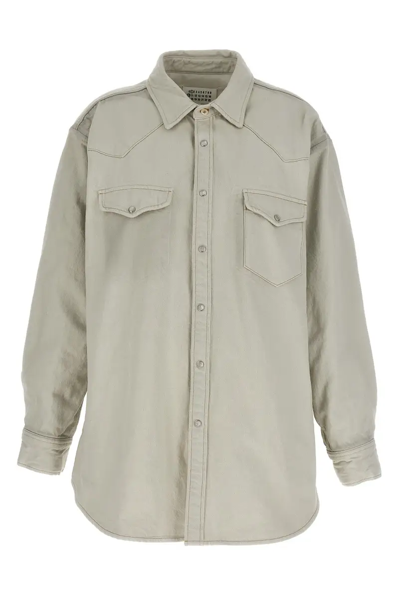 Overshirt Imbottita Bianco