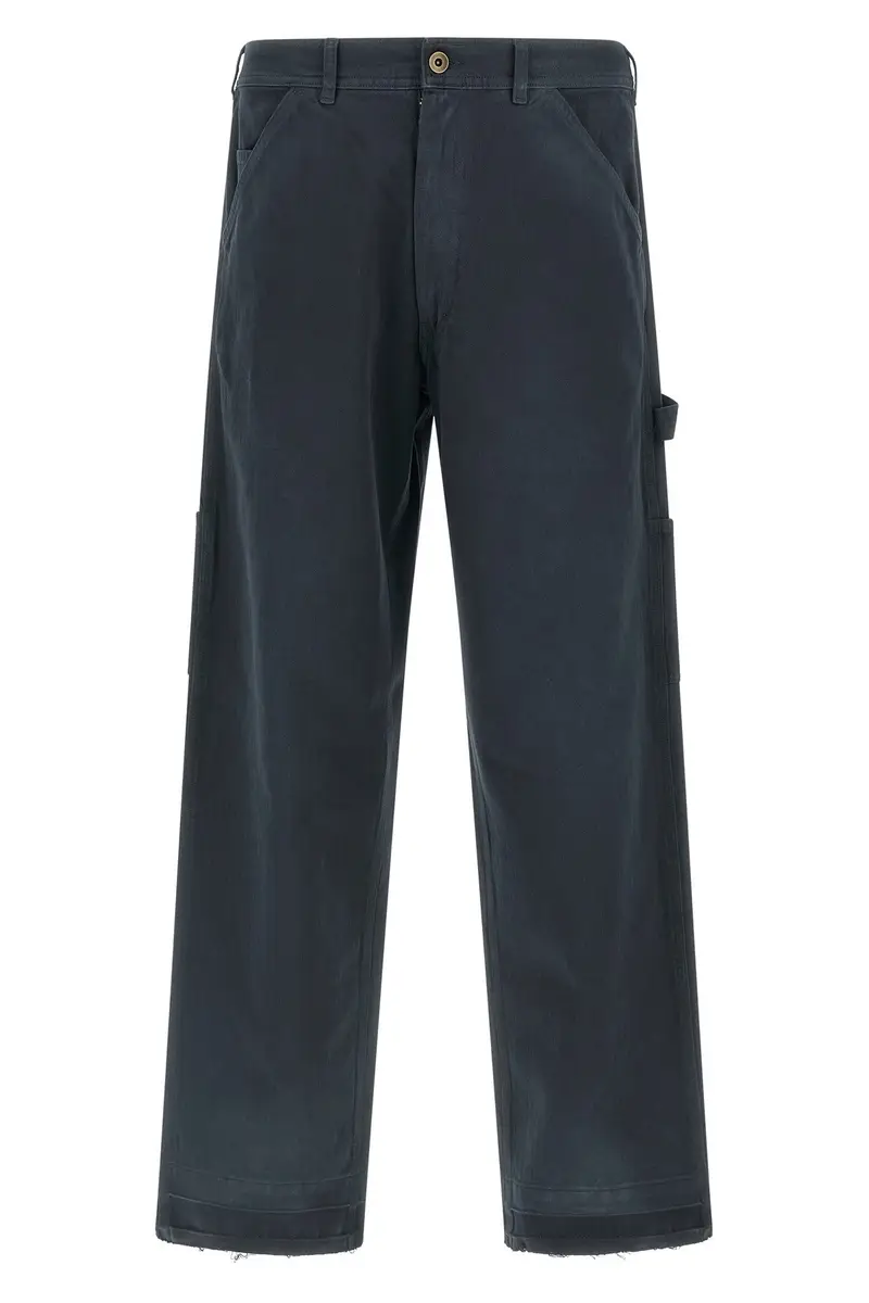 Pantalone Spina Di Pesce Blu