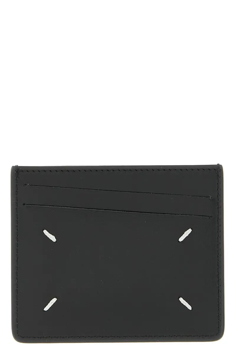 Maison Margiela Portacarte Stitching Nero in pelle
