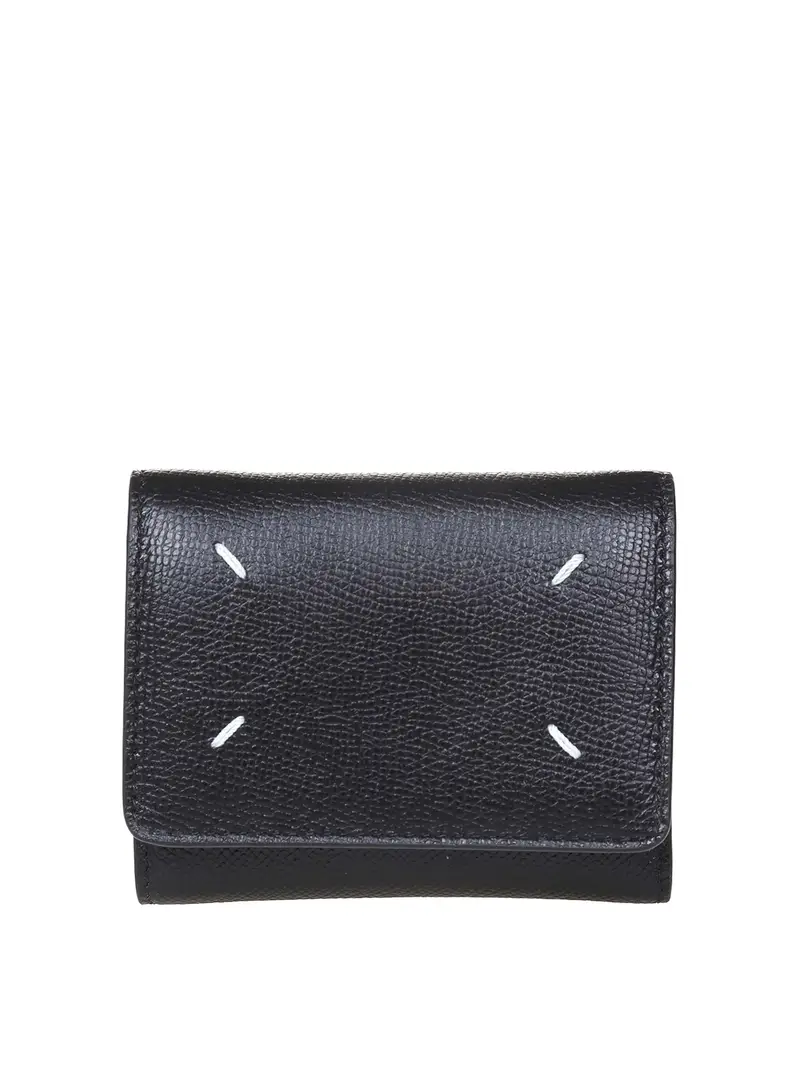 Portafoglio in pelle nero