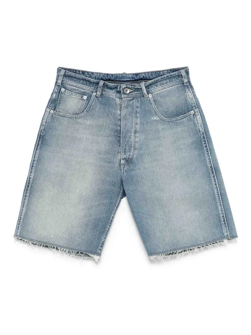 Shorti di denim cut-off Azzurro
