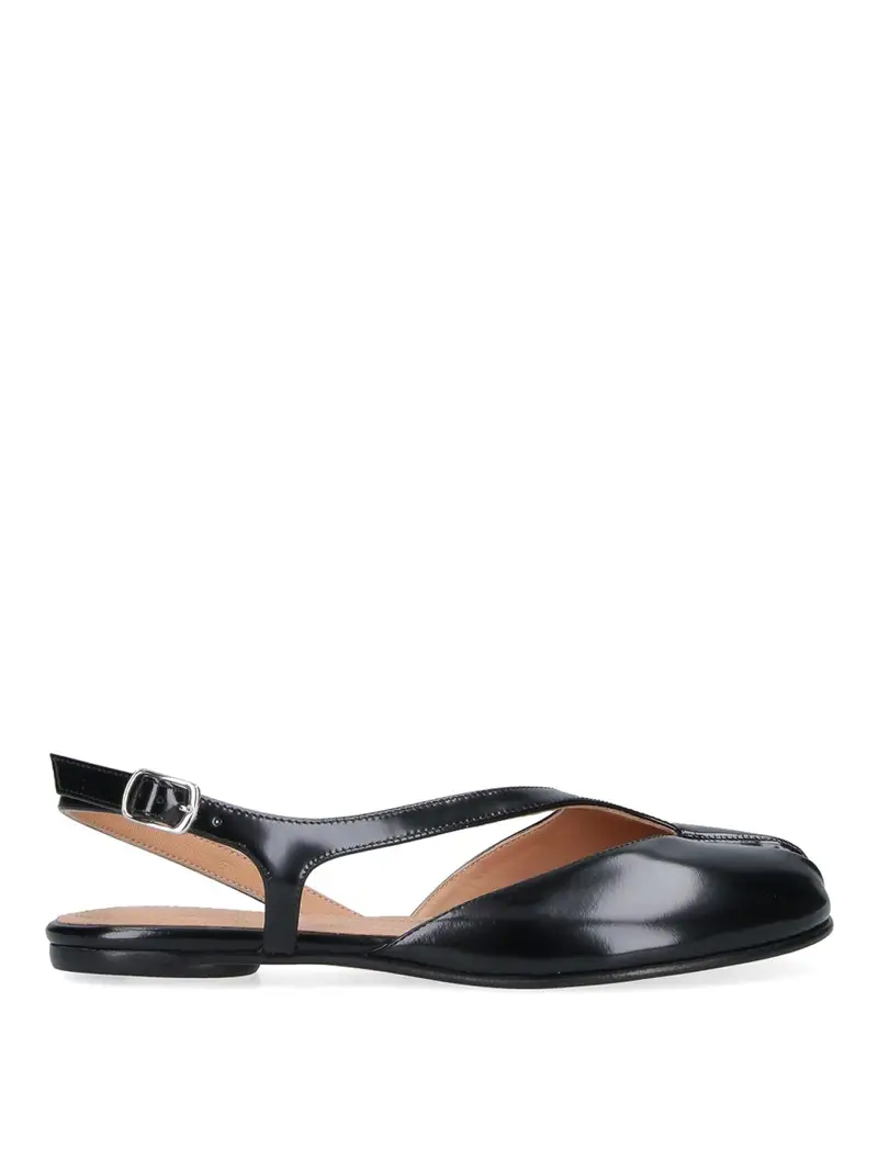 Slingback a ballerina Nero