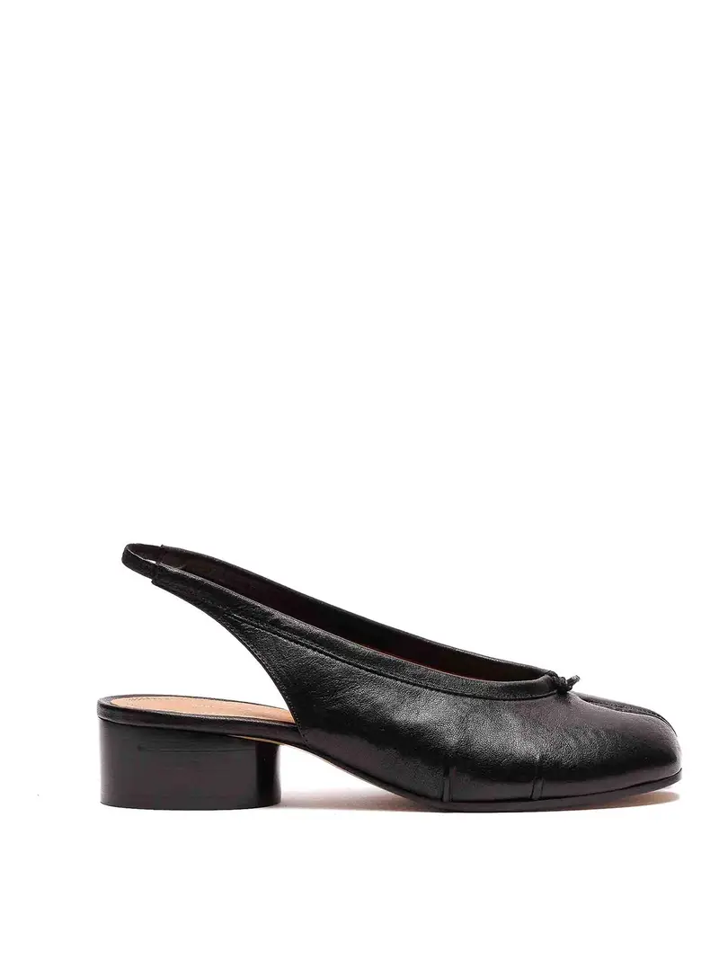 Slingback Tabi New Ballerina nere Nero